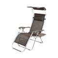 Adjustable Lounge Chair with Canopy and Cup Holders